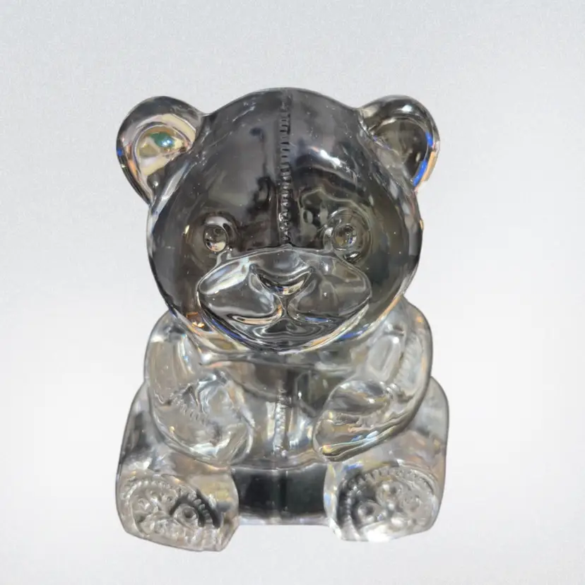 Clear Tea light Teddy Bear