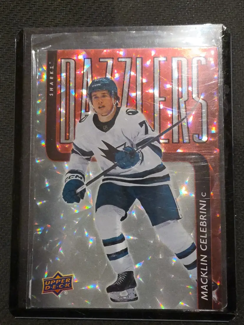 Macklin Celebrini Sharks Dazzlers holiday edition
