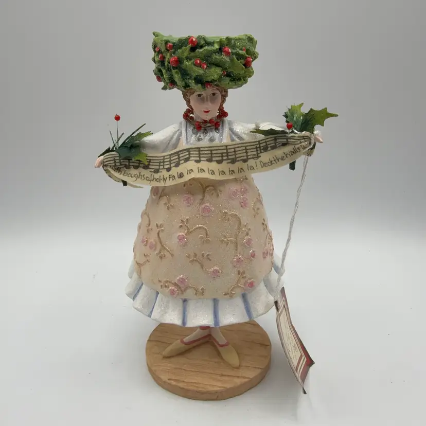 Krinkles By Patience Brewster Fa La La Lady Candle Holder AS IS