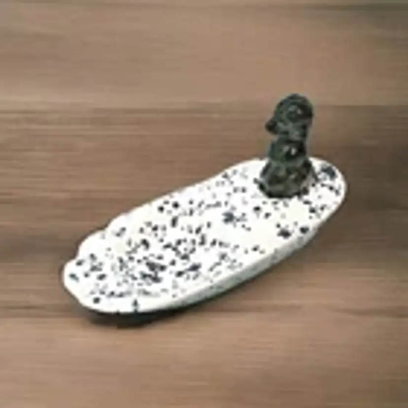 Vintage Poodle Dog Trinket Dish / Ashtray Figurine Mid Century Mod
