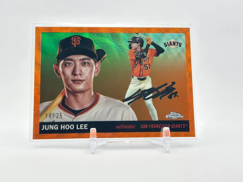 BC19 - Jung Hoo Lee 2025 Topps Platinum Orange Wave /25 - San Francisco Giants