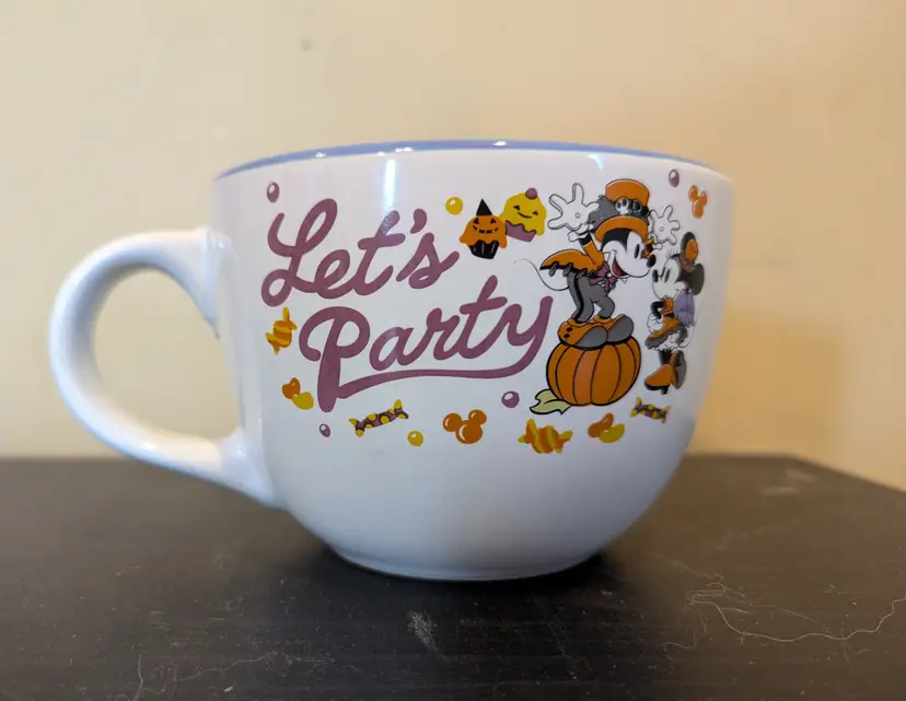 Disney Mickey Mouse "Let's Party" Halloween 24oz Ceramic Mug