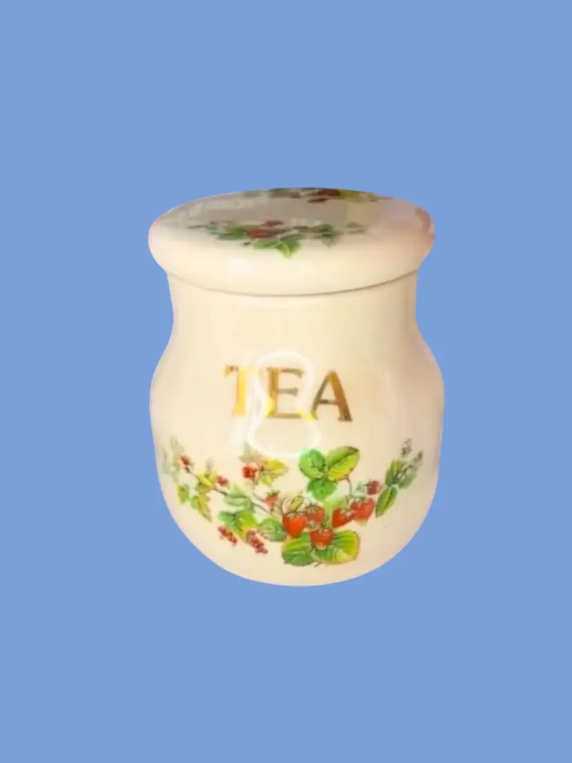 #298- Tea Canister By Kernewek GoonHavern Cornwall England