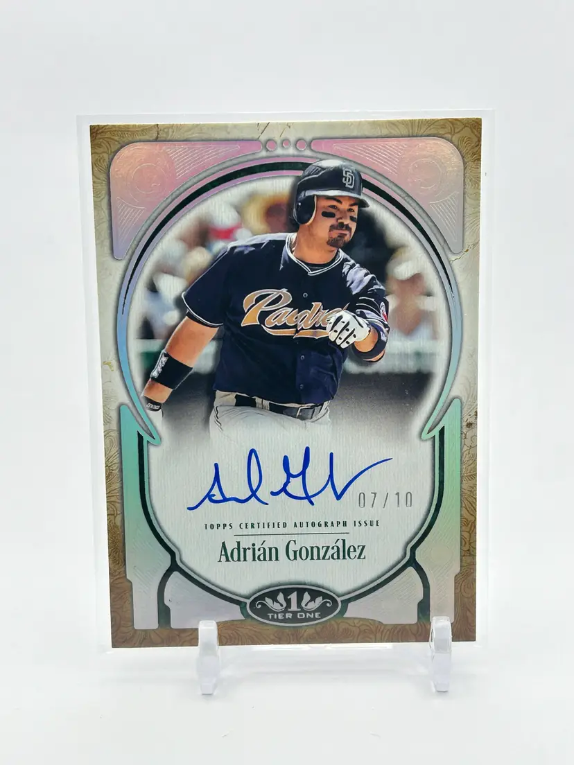 BC05 - Adrían González 2026 Topps Tier One Silver Auto /10 - San Diego Padres