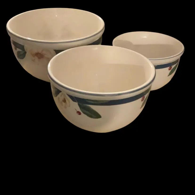 Stoneware Set 3 Mixing Bowls