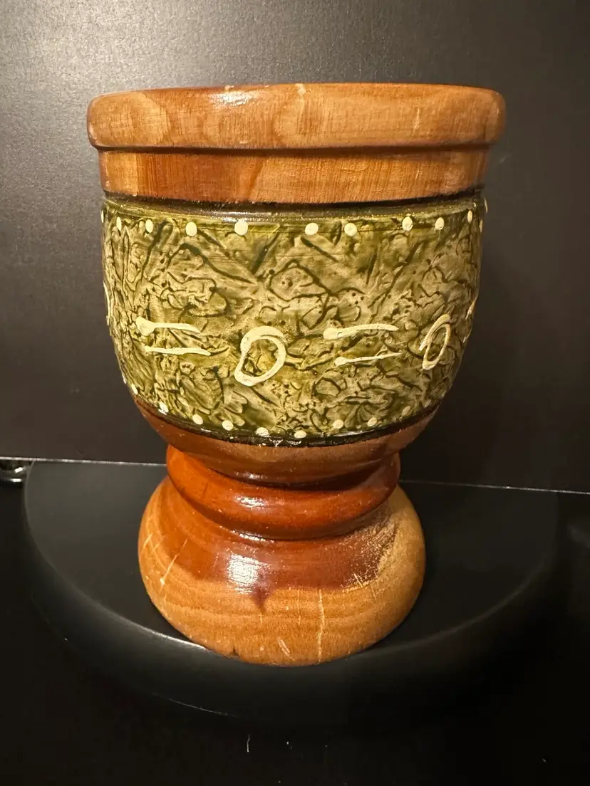 023 Wooden Mortar