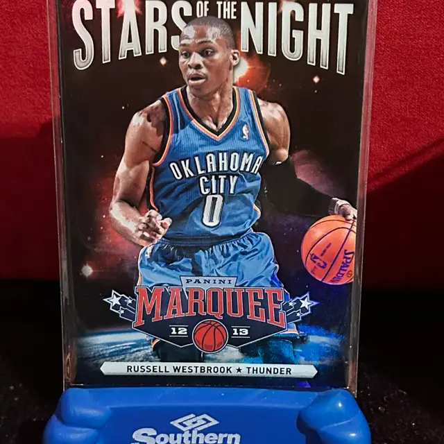 2012-13 Panini Marquee Stars of the Night Black Holoboard Russell Westbrook #10