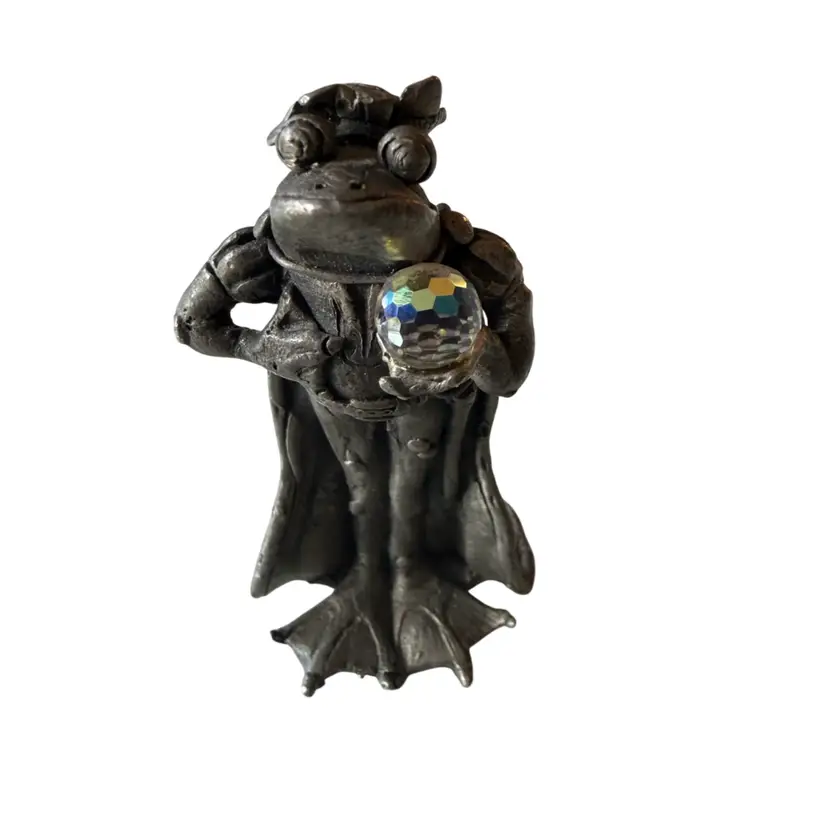 Oops! The Frog Wizard" by Gallo Pewter, produced in 1988