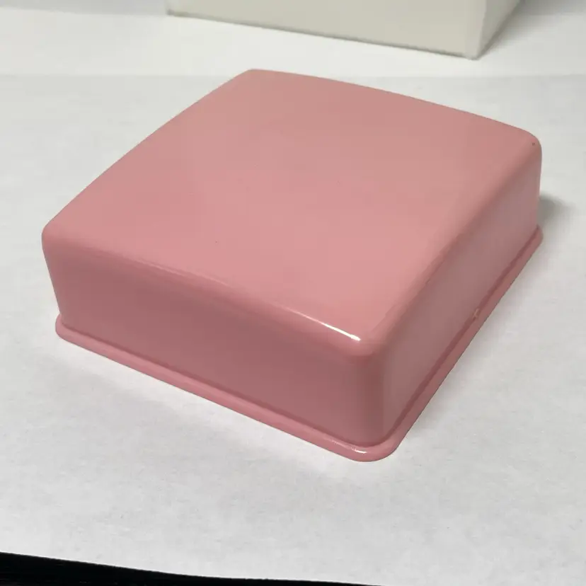 #20 - Pink Vintage Plastics 3.25” Jewelry - Trinket - Sewing Box