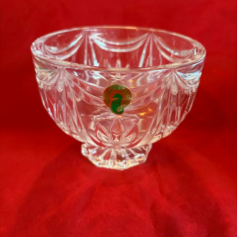 17. VTG Waterford Crystal “Rosette & Wedge” Candy Bowl
