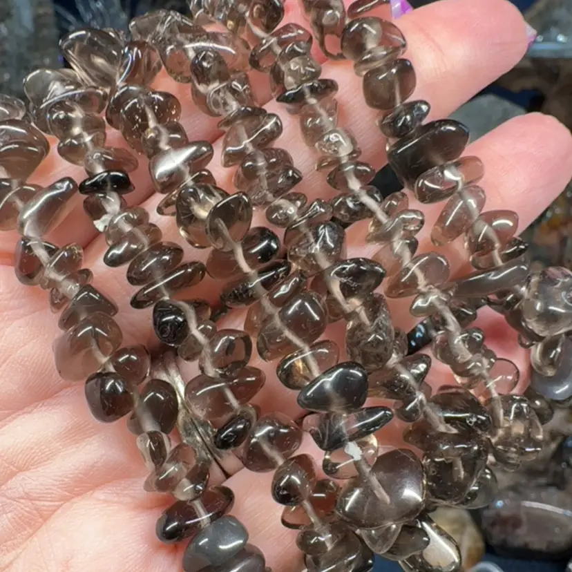 Smoky Quartz Chip Bracelet