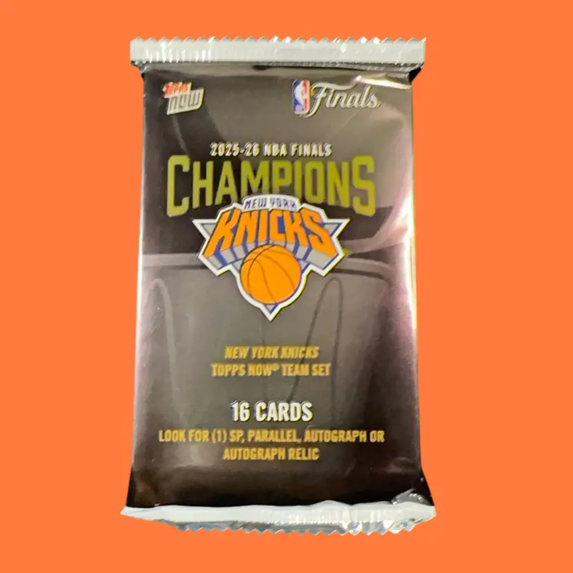 2026 Topps Now NBA Champions Knicks Pack Ripped Live