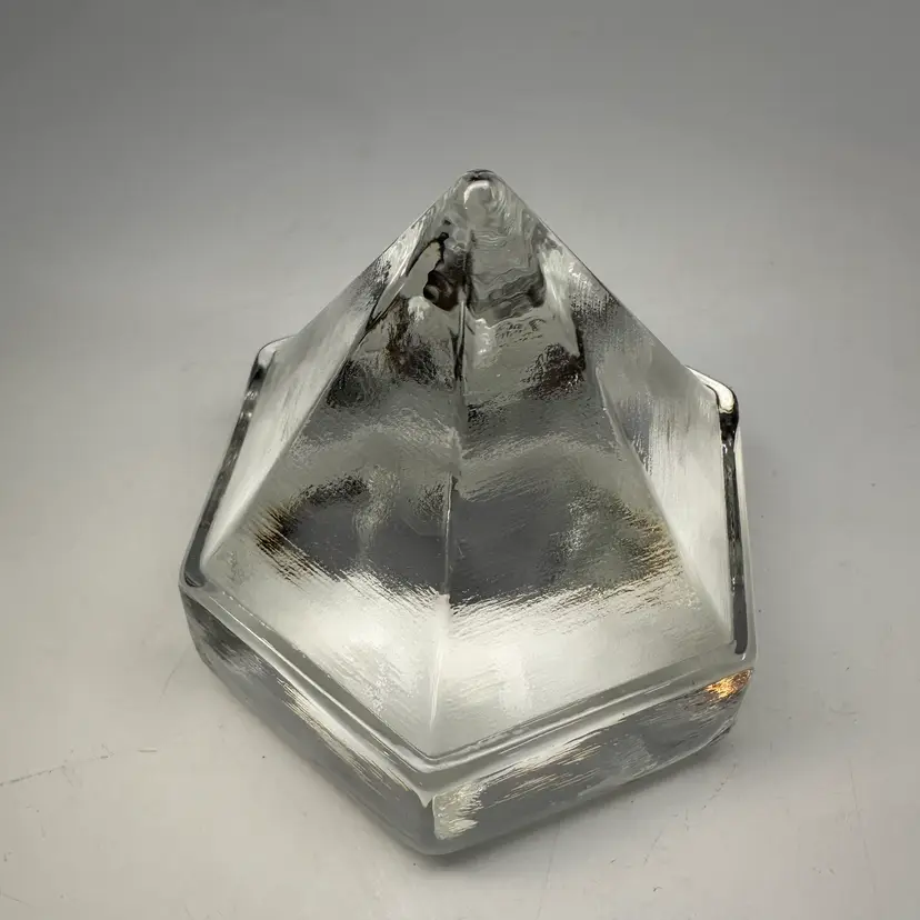 Vintage Clear Glass Nautical Prism Paperweight
