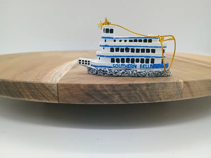 River Boat Southern Bell Ornaments Travel Souveniors