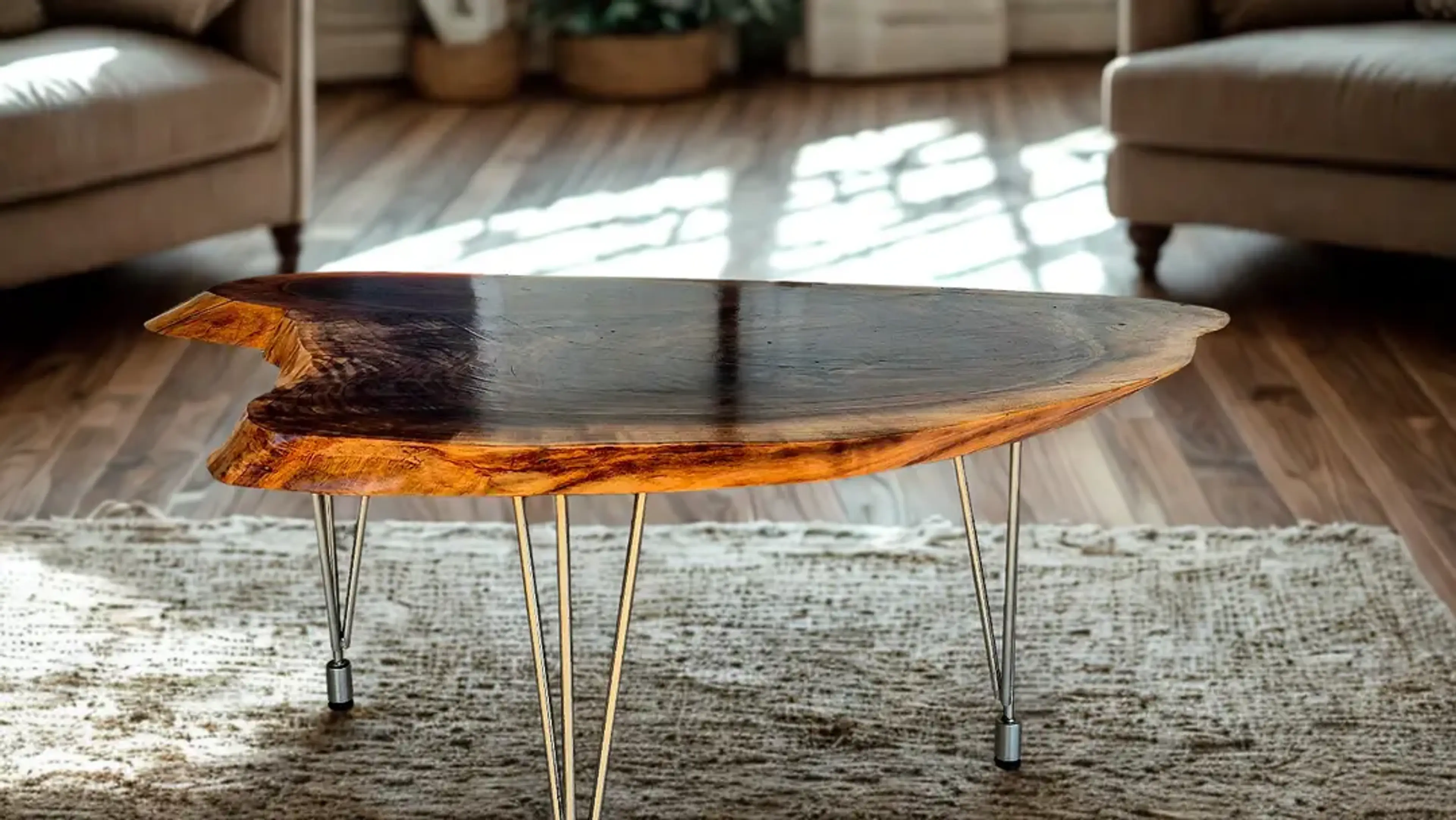 No 100 Black Walnut Cookie Coffee Table