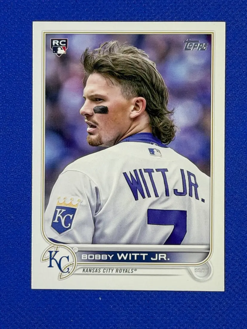 Bobby Witt jr. RC Photo Variation 2022 Topps Update US100 Kansas City Royals