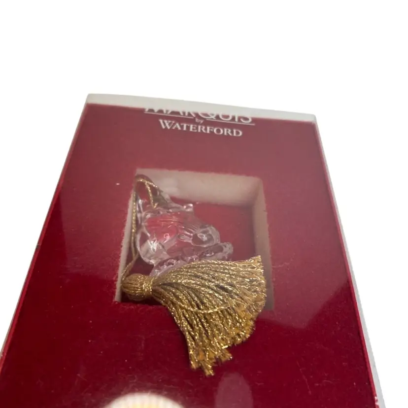 Waterford Christmas Santa Ornament In Box 6 1/2x5 Box Size