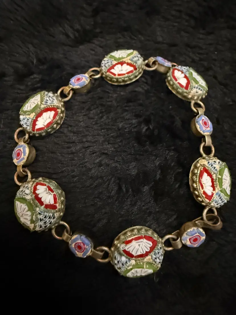 Vintage Italian Micro Mosaic Bracelet