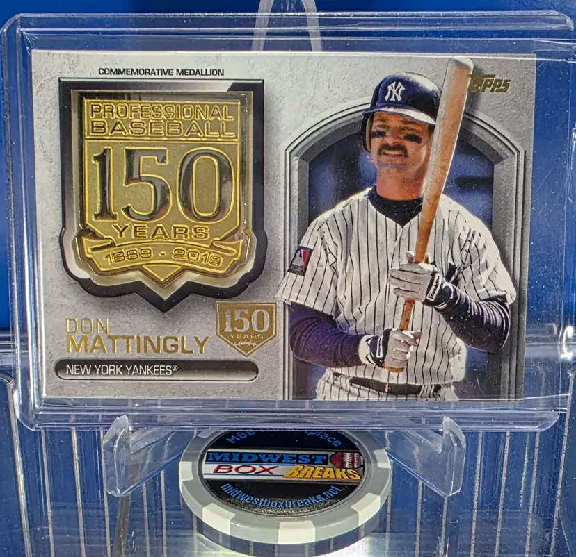 Don Mattingly 2019 Topps Commemorative Medallion 150th Anniversary 120/150 #AMM-DM New York Yankees