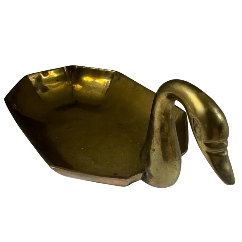 Brass Duck Trinket Dish
