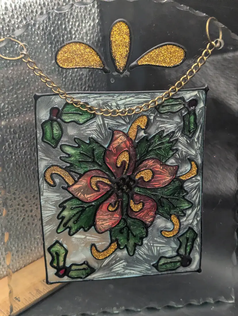 Vintage Suncatcher Perfect for the Upcoming Holidays As Is