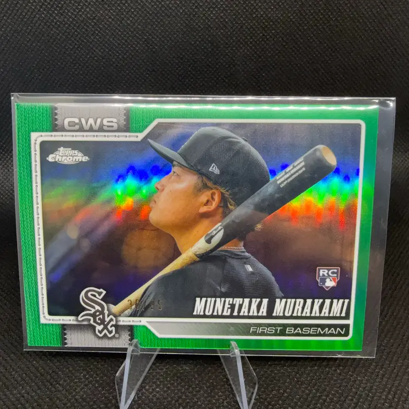 Munetaka Murakami 2026 Topps Chrome Image Variation Green Refractor /99 Chicago White Sox’s