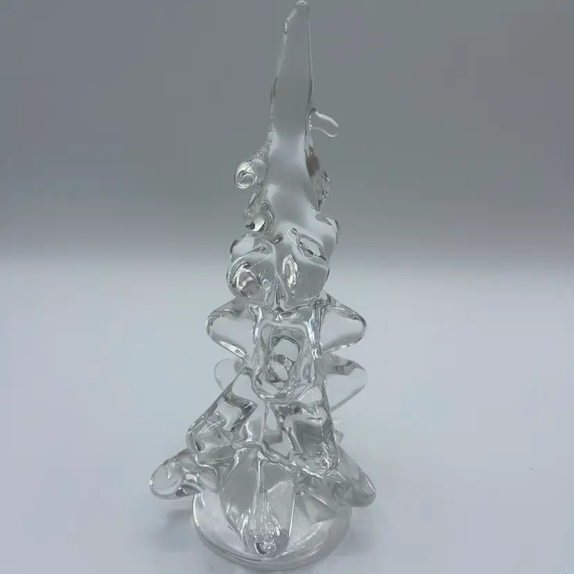 Crystal/Glass Pencil Christmas Tree 8 Inches Long