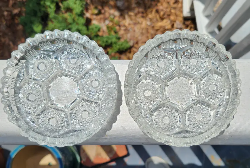 Ashtrays Vintage Set Of 2- Made in Italy 4 1/4"