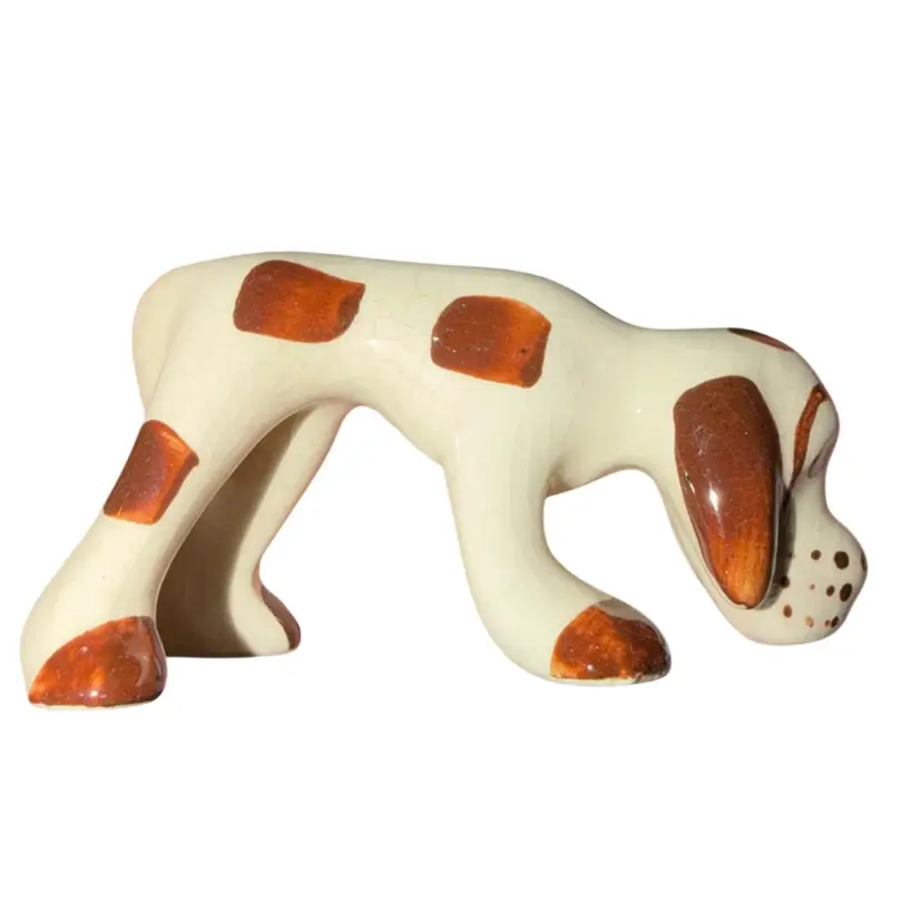 Rio Hondo Hillbilly Bloodhound Dog Figurine VTG Hand Painted Hound
