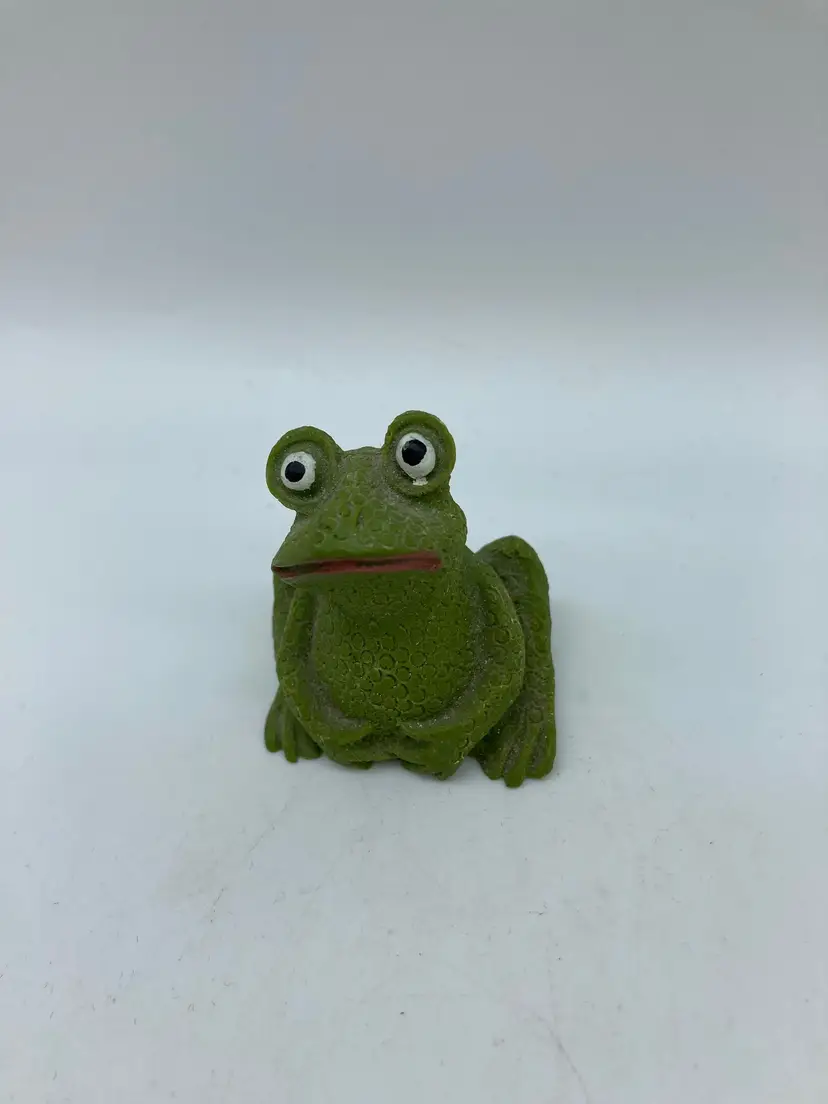 Three Mini Resin Frogs