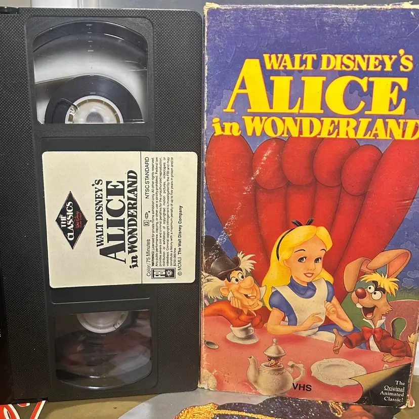 Alice In Wonderland VHS (rare Slip)