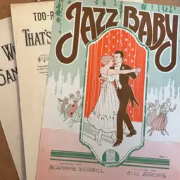 #01 - Antique Sheet Music 1911-1920 Fair To Good Used Condition Titles As Shown On Auction