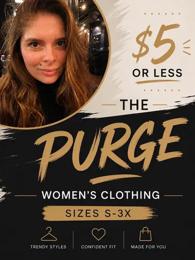 $5 Or Less Women’s Clothing Size S - 3X / The Purge Continues 