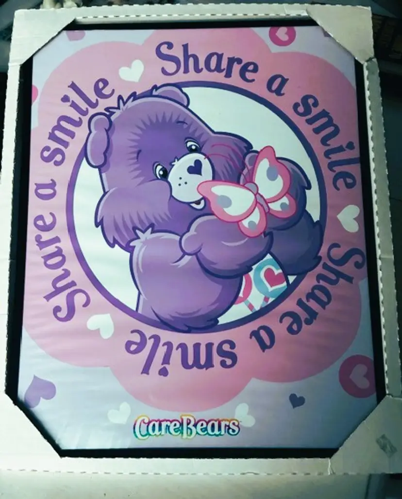 Care Bears Share Bear Framed Poster Share a Smile New
