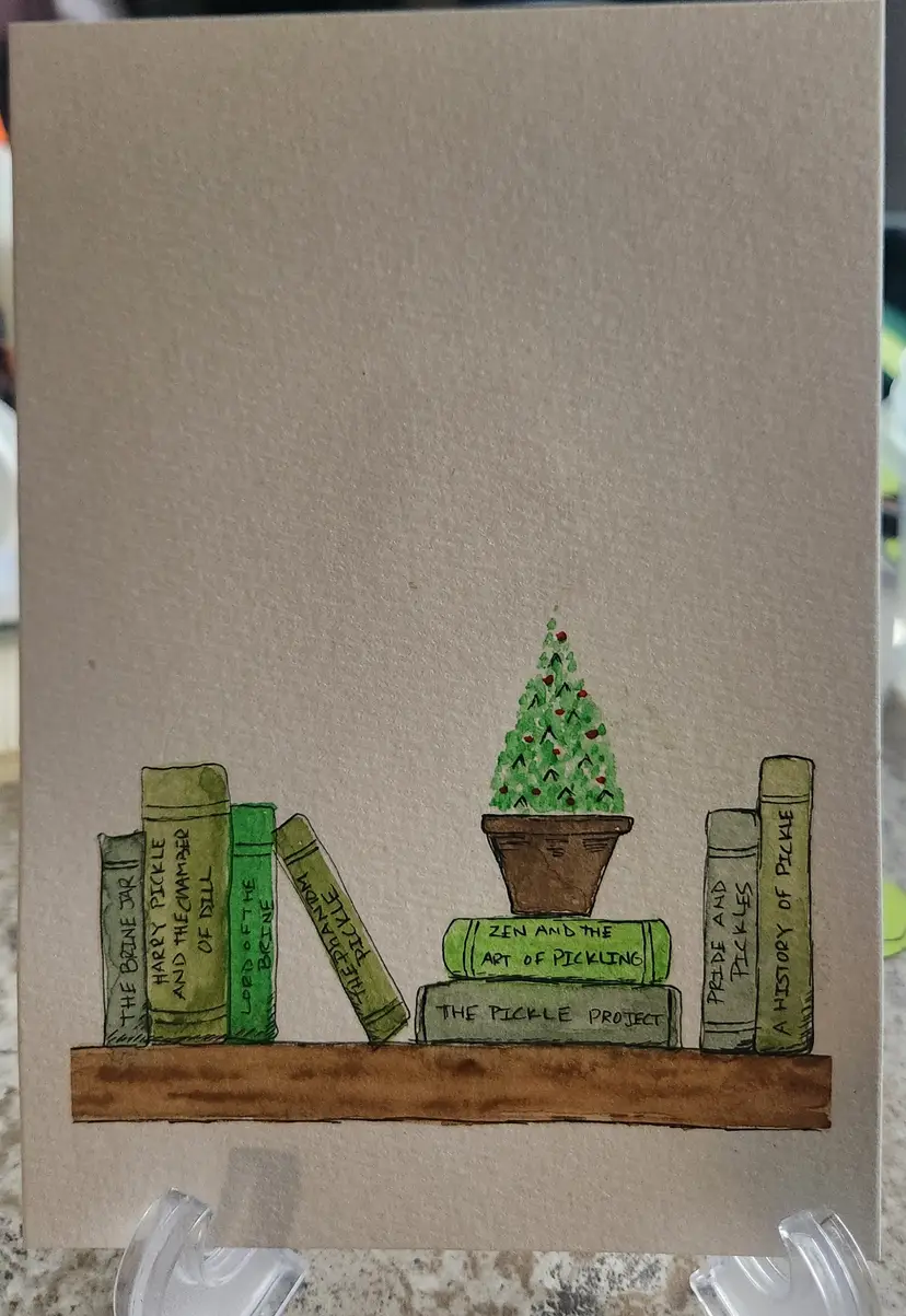 "The not so Halloween" 5x7 Watercolor