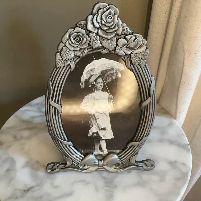 🔔 Vintage Semo 1989 Victorian Style Pewter Photo Frame