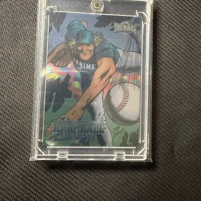 1998 Metal Universe Randy Johnson Hardball Galaxy + Mag & Bag