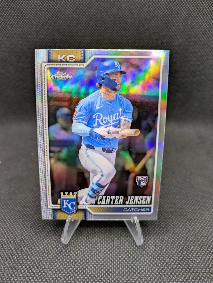 Carter Jensen 2026 Topps Chrome Refractor Rookie Card (RC) #39 - Kansas City Royals