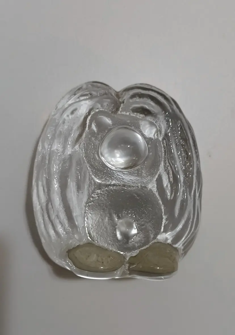 VTG Bergdala Sweden Clear Glass Troll