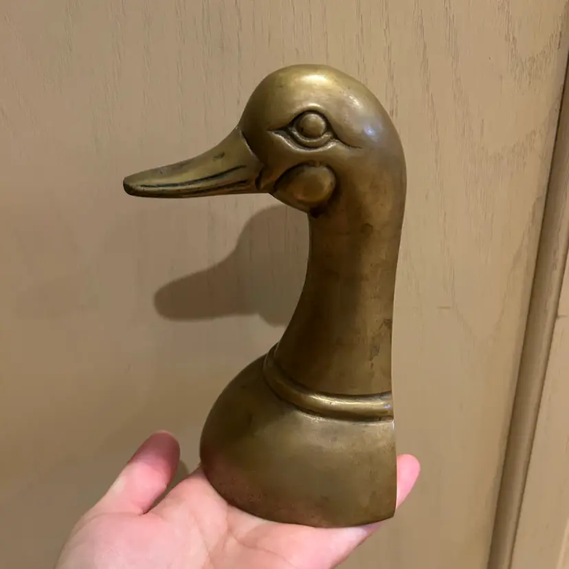 Brass Duck Book End Only 1