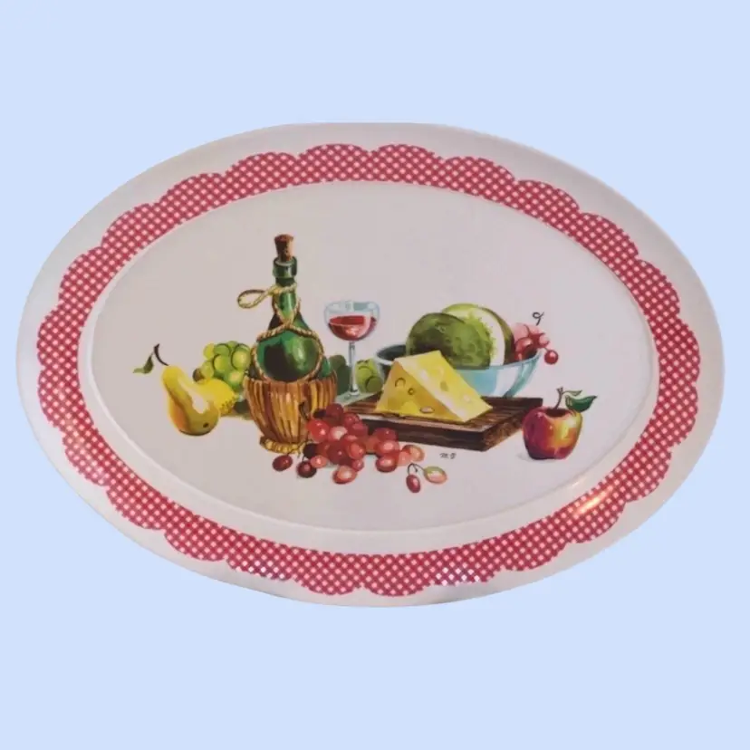 #468- Vintage Serving Platter Hosting Tray By Brookpark