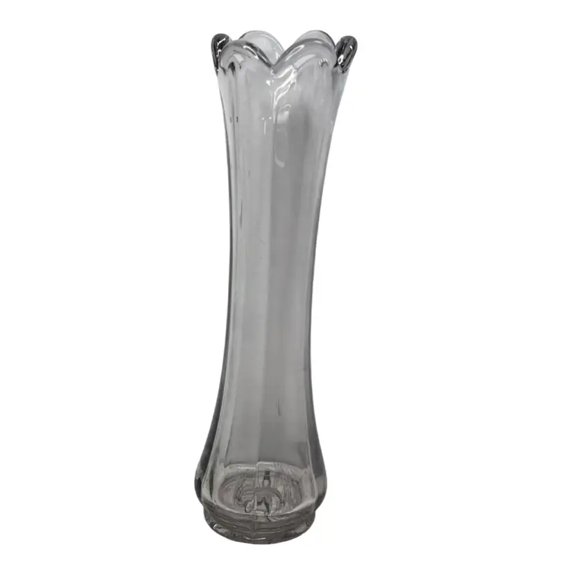 Vintage, Handblown, Swung Glass Vase
