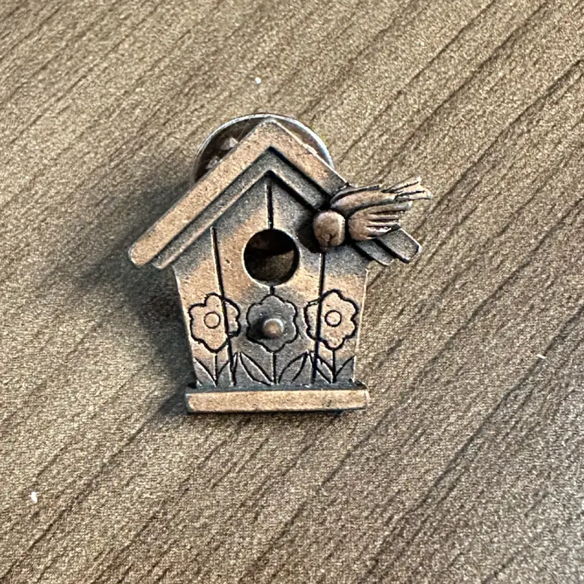 JJ Pin Bird House Copper-Tone