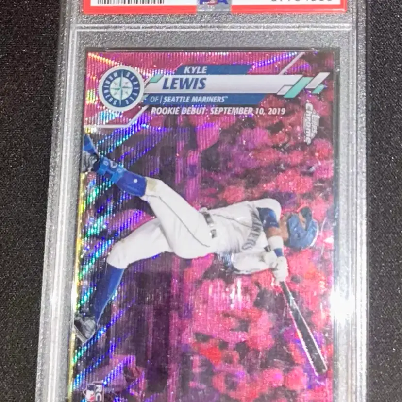 Kyle Lewis 2020 Topps Chrome Pink Refractor #186 Mariners PSA 10 GEM MINT