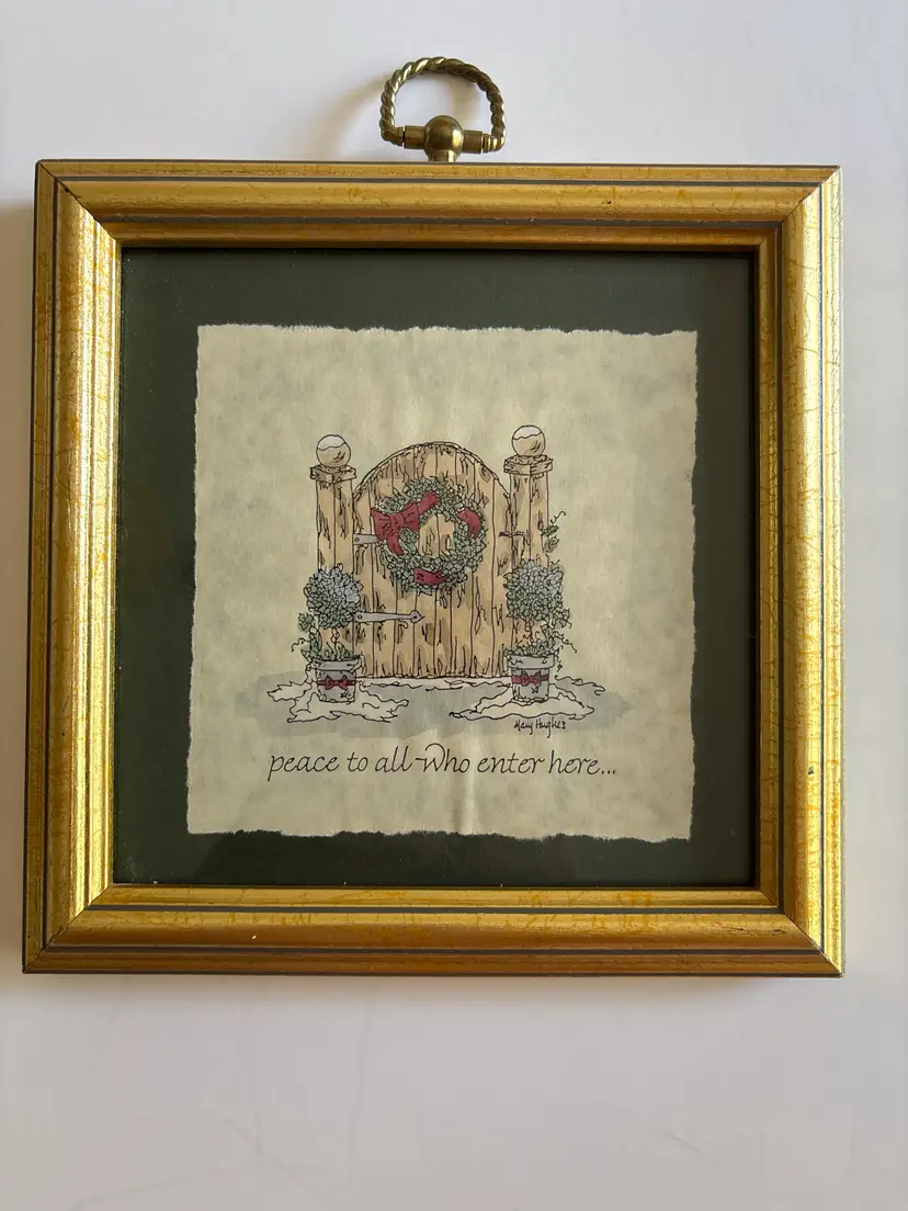 Framed Holiday Door Art