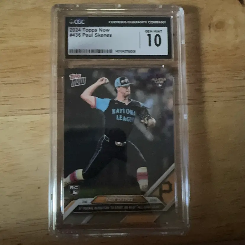 2024 TOPPS NOW #436 PAUL SKENES RC ROOKIE CGC 10 Pittsburgh Pirates
