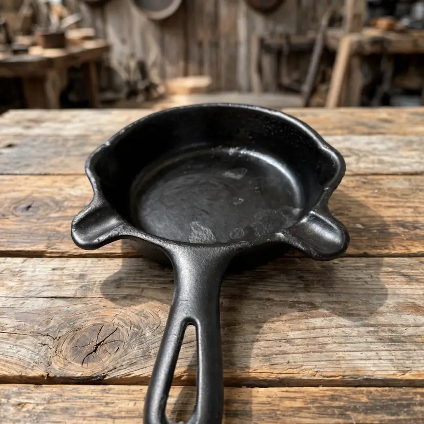 Vintage Mini Cast Iron Skillet Ashtray 3.5" Fry Pan Cigarette Holder Lodge Style