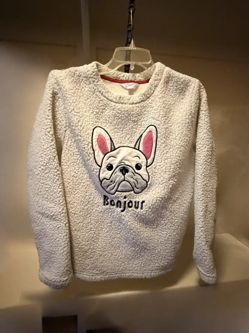 Secret Treasures Plush French Bulldog Pullover Sz Small