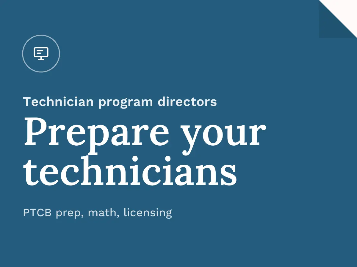 Pharmacy Technician Programs