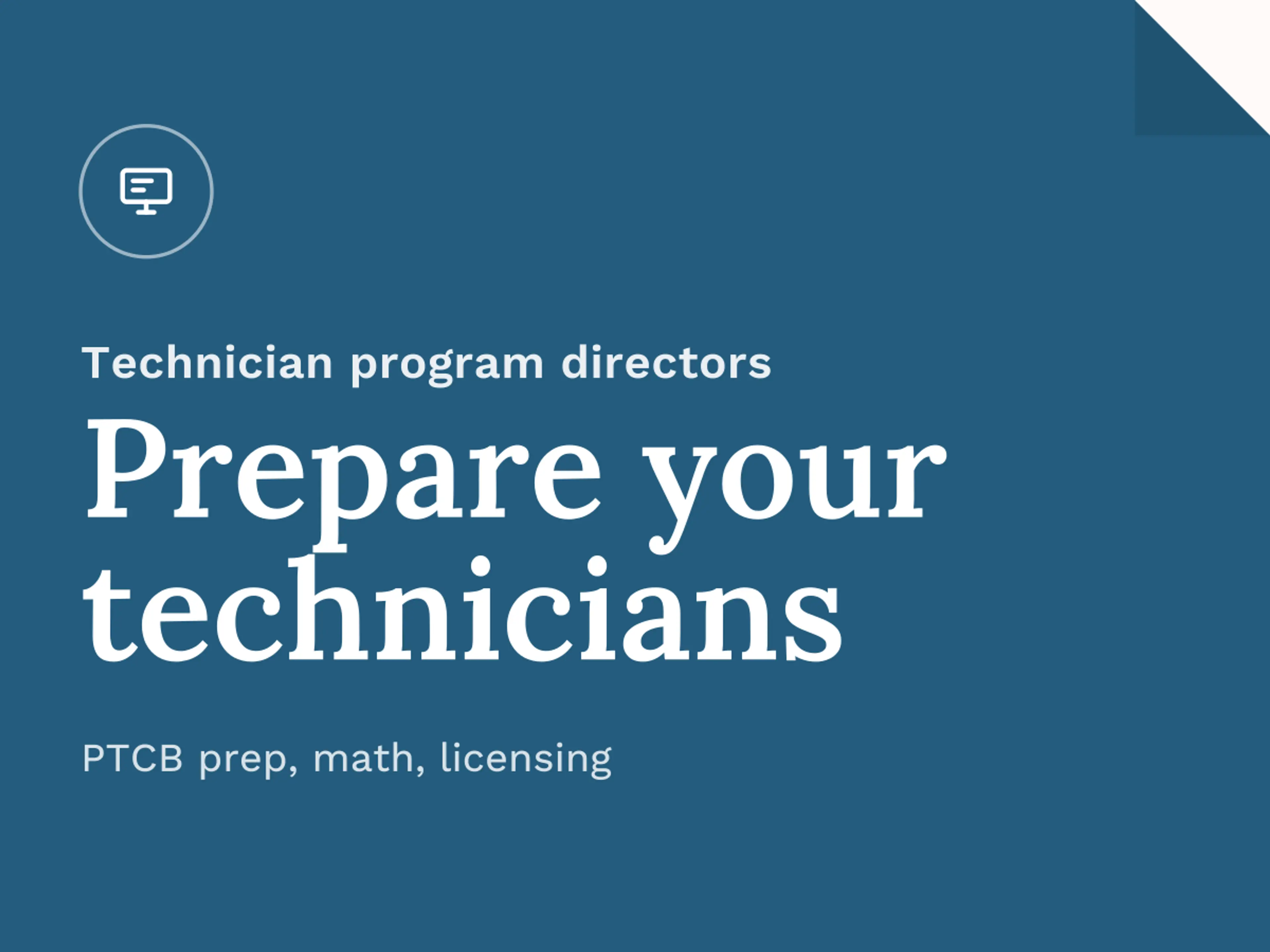 Pharmacy Technician Programs